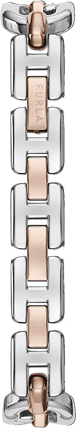 FURLA Ladies Silver & Rose Gold Stainless Steel Bracelet Watch (Model: WW00016004L5)