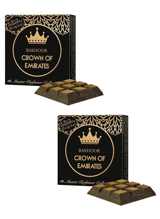 2Pcs Bakhoor Crown of Emirates Incense 40GMS