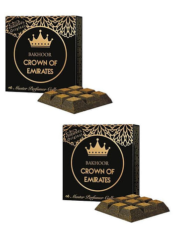 2Pcs Bakhoor Crown of Emirates Incense 40GMS