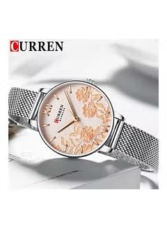 CURREN Women's Water Resistant Analog Watch 9065 - 32 mm - Silver