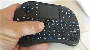 Wireless RC-Keyboard With Touchpad Black