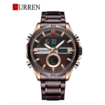 CURREN 8384 Original Brand Stainless ,Steel Band Wrist Watch For Men