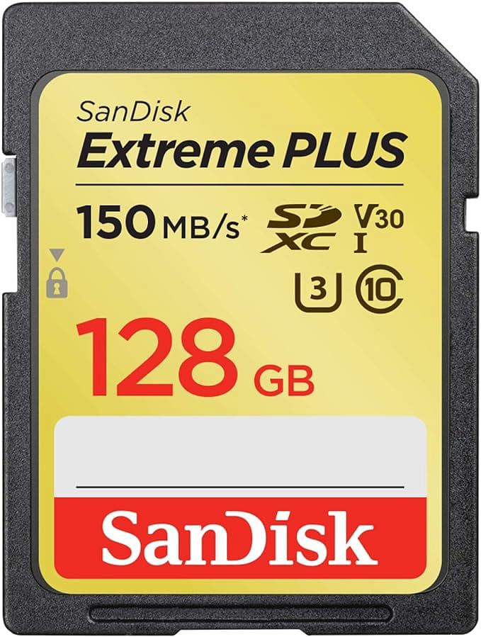 SanDisk Memory Card SD Extreme Plus 190MB/S 128GB