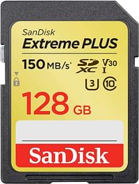 SanDisk Memory Card SD Extreme Plus 190MB/S 128GB