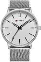 CURREN Men's Water Resistant Analog Watch 8233 Silver