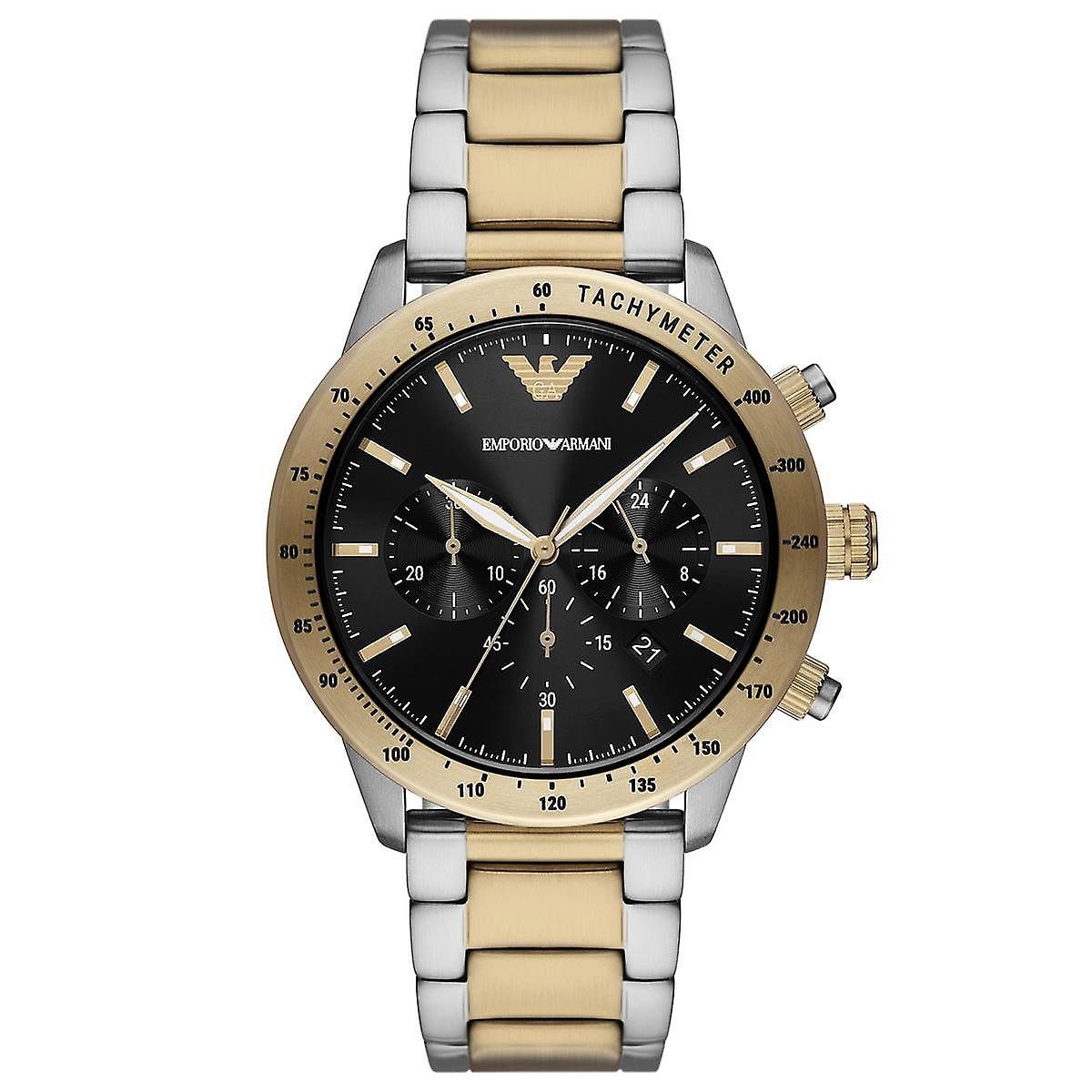 Mens Emporio Armani Watch AR11521 - Silver Gold