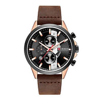 CURREN 8325 Original Brand Leather Straps Wrist Watch For Men