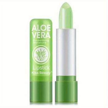 2 Pcs Aloe Vera Lip Balm Lipstick - Lip Moisturizing Hydrating and Repairing Tinted Lip Care Gloss