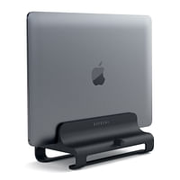 Satechi Universal Vertical Aluminum Laptop Stand - Compatible with MacBook, MacBook Pro, Microsoft Surface, Dell XPS, Lenovo Yoga, Asus Zenbook, Samsung Notebook and More (Matte Black)