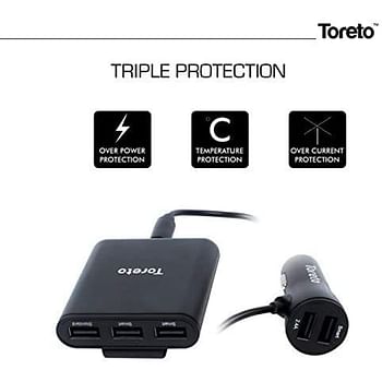 Toreto Car Charger Rapid Charger 8 Tor-405