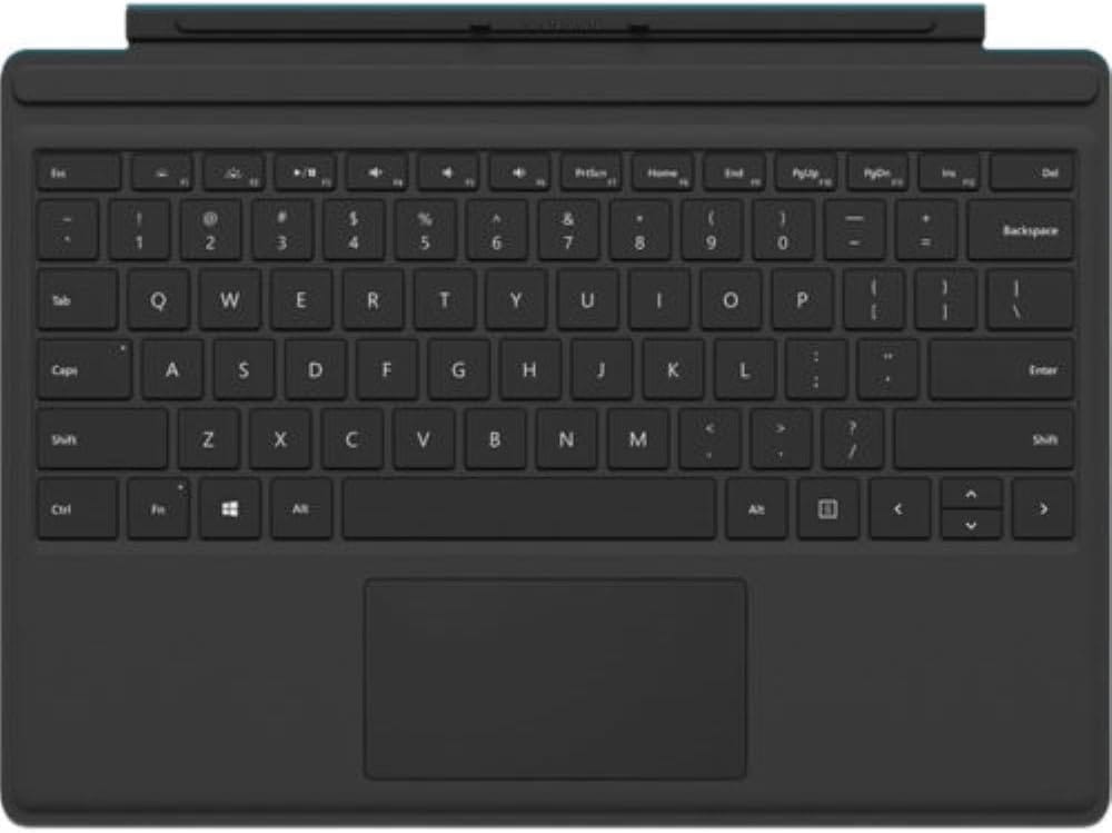 Microsoft Surface Pro 4 Qwerty Keyboard Type Cover (QC700001) Black