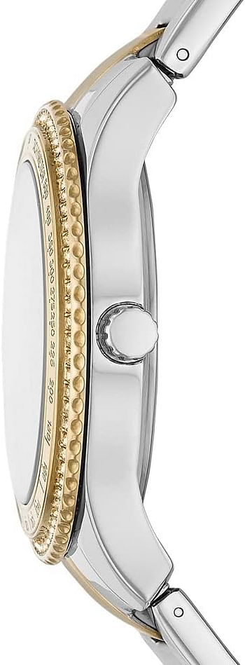 Fossil Women's Stella Sport Multifunction, Two-Tone Stainless Steel Watch, ES5107 - Silver And  Gold