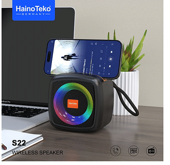 Haino Teko Germany S22 portable wireless Bluetooth speaker Blue