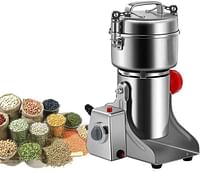 Silver Crest Grain Mills Commercial Electric Grain Grinder Mill Spice Grinder Grain Powder Grinder Grinding Machine Chinese Medicine Spice Herb Grinder-Copper Motor