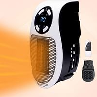 Generic Electric Fan Heater, 500W Space Heater with Adjustable Thermostat and Timer and Led Display