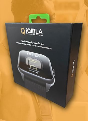 iQibla QWatch S2، ساعة القرآن الكريم 1.83 بوصة بلوتوث مكالمة هاتفية ساعة ذكية-متعددة الألوان