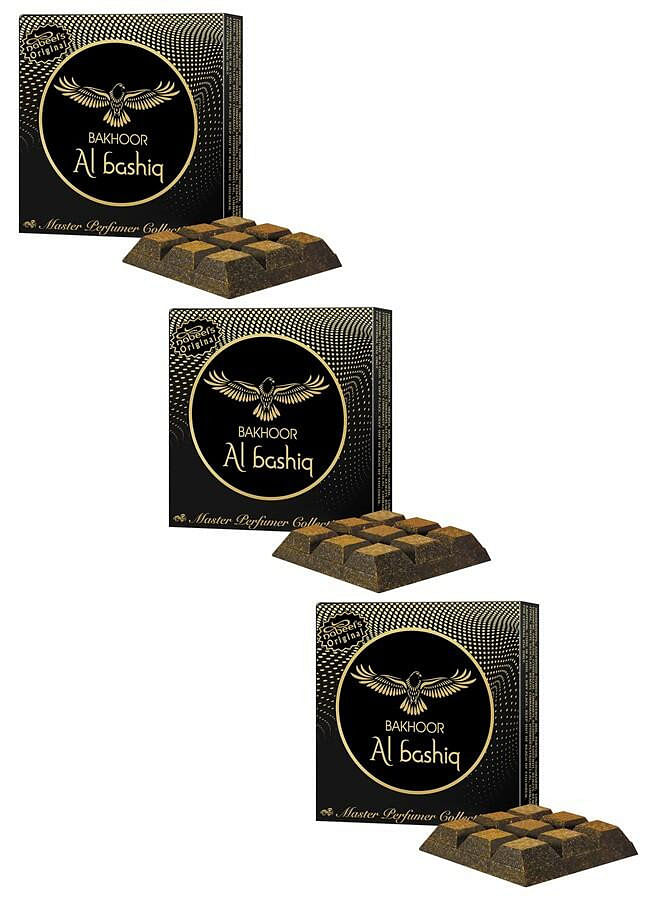 3Pcs Bakhoor Al Bashiq Incense 40GMS