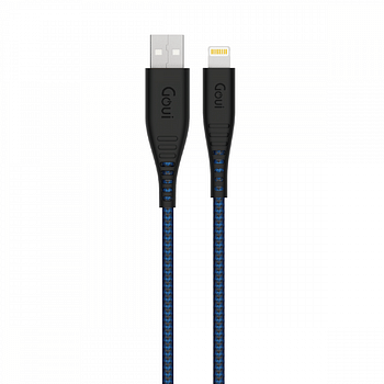 Goui Flex Cable iPhone Fabric USB Certified 1.5 Meter Black