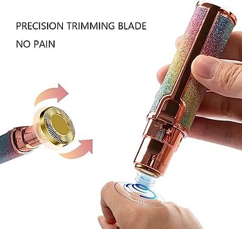 2 In 1 Facial Hair Remover And Eyebrow Trimmer Multicolour