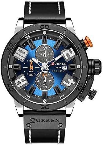 Curren 8312 Men's Leather Quartz Casual Wristwatch