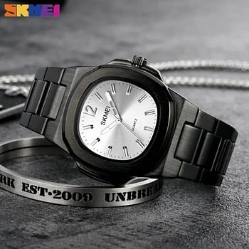 SKMEI  Men Fashion Watch Stainless Steel Quartz Watch Waterproof Business Watch For Men 1794.