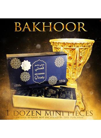 6Pcs Nabeel Mini Bakhoor Qisaty Incense 36 GM