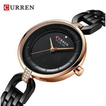 CURREN 9052 Original Brand Stainless Steel Band Wrist  Watch For Women  With Box .