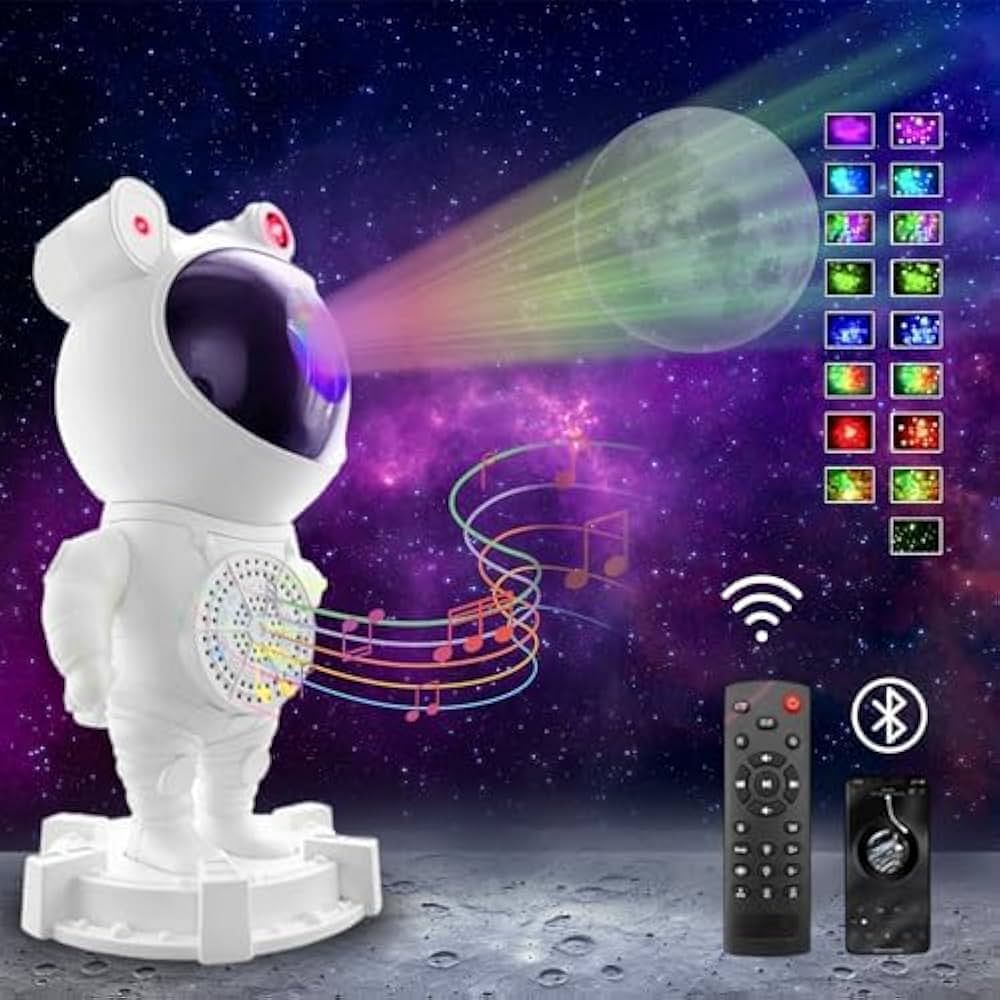 Astronaut Star Projector Galaxy Light, 360° Space Buddy Projector Sky LED Night Light Space Projector Starlight Planetarium Spaceman Projector Lamp