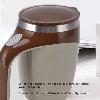 Multifunctional Stirring Cup Mug Auto Magnetic Mixing Stainless Steel Cup Multipurpose for Tea Hot Chocolate Milk 380ml Self Stirring Coffee Magnetic Automatic Stirring