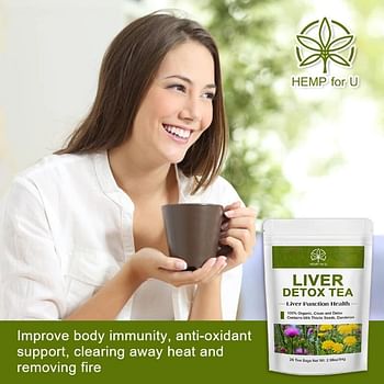 Organic Herbal Liver Cleansing Detox Tea