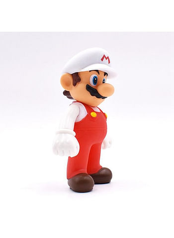 The Super Ario Inspired Action Figure Model Collectable Toy For Kids Birthday Movie Cartoon Cake Topper Theme Party Supplies White Cap