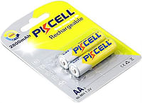 PKCELL Rechargeable AA Batteries with 2800mah 1.2V Ni-MH High Capacity -2 Pieces