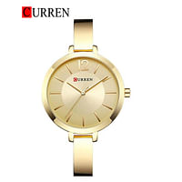 Curren 9012 Original Brand Stainless Steel Band Wrist Watch For Women / All Gold