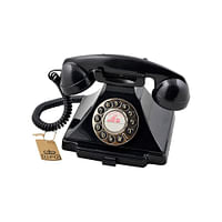 GPO Retro - 200 Rotary Hotel Phone Carrington Black