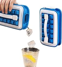 Ice Cube Tray with Lid, Ice Cube Bottle, Square Ice Cube Tray, Ice Maker, Food Safe and BPA-Free, Perfect for Cocktails, Whisky, Baby Food