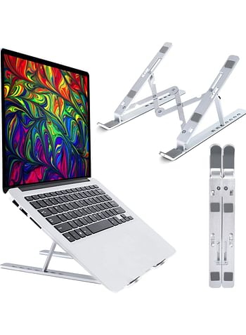 Aluminum Laptop Stand for Desk Adjustable Computer Holder Table,Home and Travel Notebook Stand