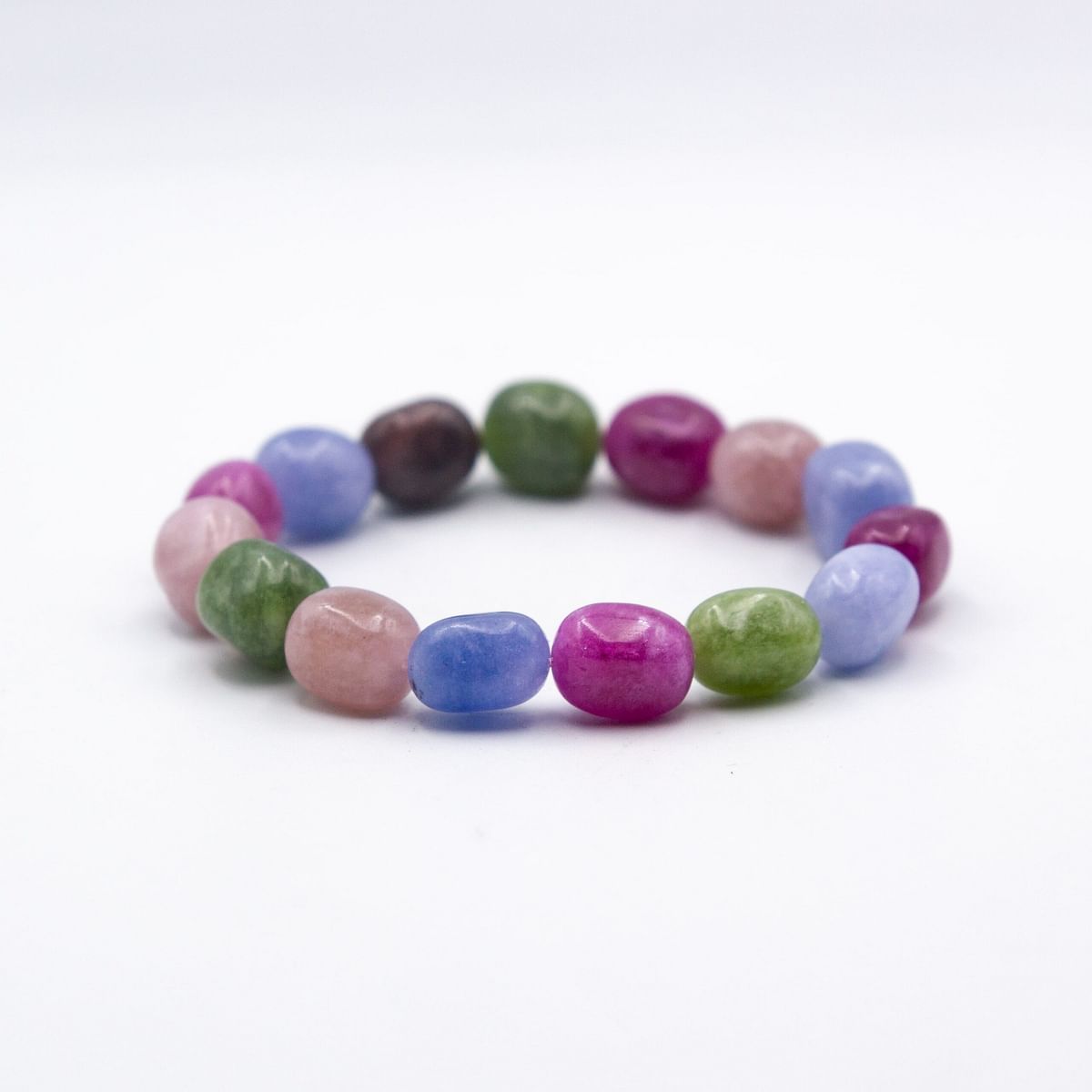 Color Tourmaline Crystals Bracelet: Vibrant Beauty and Metaphysical Charm