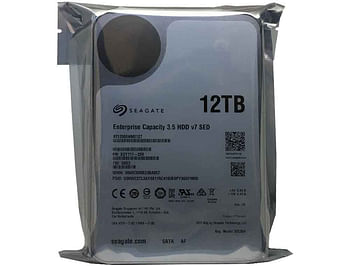Seagate Enterprise Capacity Hard Disk Drive, Model ST12000NM0127, 12TB, SATA, 3.5-inch