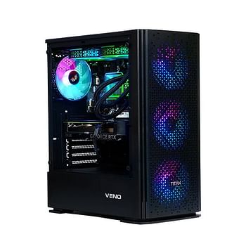 Gaming PC, Titan 4 Fan, Processor - RYZEN 5 4500, Motherboard - A520MK,  Ram - 16GB 3200MHZ DDR4, Hard Drive NVME - 1TB, Graphics Card  GPU - GTX 1650, PSU - 500W 80+ BRONZE,  OS - WINDOWS 11, Black Color