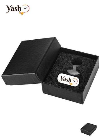 Yash Black Classic Design Quartz Pocket Watch .