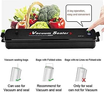 Automatic Vacuum Sealer Machine for Food Preservation Storage Saver Sealing System