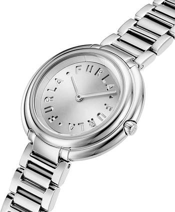 Furla Silver Tone Stainless Steel Bracelet Watch (Model: WW00032007L1), Silver