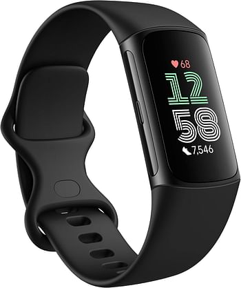 Fitbit Charge 6 Activity Tracker (GA05183-GB) Obsidian / Black Aluminum