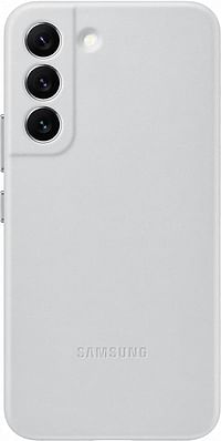 Samsung Official S22 Leather Cover Light Gray