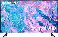 تلفزيون سامسونج الذكي ، Crystal UHD 4K ، CU7000 ، 50 بوصة ، أسود ، 2023 ، معالج كريستال 4K ، PurColor ، Smart Hub ، UA50CU7000UXZN