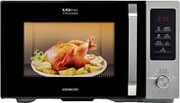 KENWOOD 30L 4-in-1 Microwave Oven + Air Fryer +Grill+ Convection with 19 Preset Programs,Digital Display,5 Power Levels,Defrost Function,95 Minutes Timer,Clock Function 1000W MWA30.000BK Black/Silver
