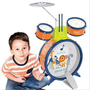 Kids Drum Kit，Toddler Jazz Drum Orange