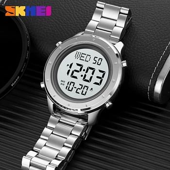 SKMEI  New Stainless Steel Luminous Fashion Casual Waterproof Wrist Watch For Men 1864.