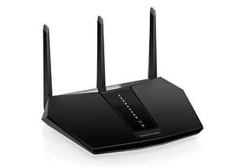 Netgear راوتر واي فاي 6 ثنائي النطاق AX2400 من نايت هوك (حتى 2.4 جيجابايت في الثانية) مع نيت جير Armor™، منفذ USB 3.0 (RAX29)