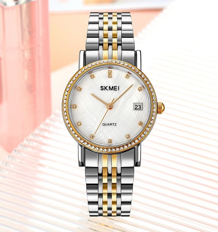 SKMEI 1830 Stainless Steel Band Zinc Alloy Dial Watches For Women